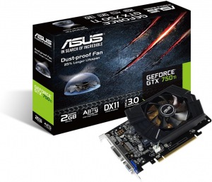 Obrzok ASUS nVidia Geforce GTX750TI-PH-2GD5 - 90YV05J3-M0NA00