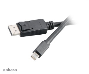 Obrzok AKASA - adaptr DP na miniDP - 2 m - AK-CBDP02-20BK