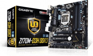 Obrzok GIGABYTE Z170M-D3H DDR3 (rev. 1.0) - GA-Z170M-D3H DDR3