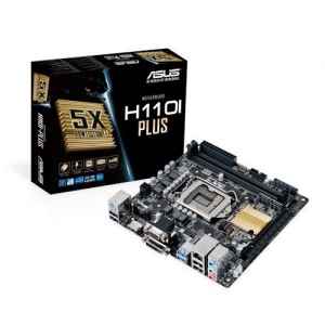 Obrzok ASUS H110I-PLUS soc.1151 H110 DDR4 mITX 1xPCIe USB3 GL iG D-Sub DVI HDMI - 90MB0PX0-M0EAY0