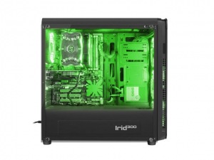 Obrzok Genesis PC case IRID 300 GREEN MIDI TOWER USB 3.0 - NPC-1133