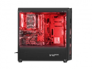 Obrzok Genesis PC case IRID 300 RED MIDI TOWER USB 3.0 - NPC-1131