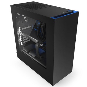 Obrzok NZXT PC skrinka S340 ierno-modr - CA-S340MB-GB