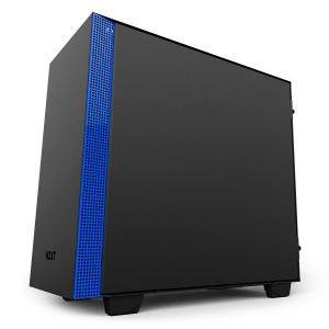 Obrzok NZXT PC skrinka H400i matn ierno-modr - CA-H400W-BL