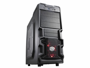 Obrzok tovaru CoolerMaster case miditower K380,  ATX,  ierna,  USB3.0,  prieh. bok,  bez zdroja,  prp - RC-K380-KWN1
