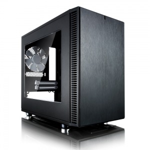 Obrzok Fractal Design Define Nano S ern (okno) - FD-CA-DEF-NANO-S-BK-W