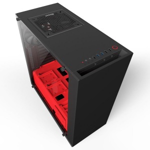 Obrzok NZXT computer case S340 Elite Matte Black  - CA-S340W-B4
