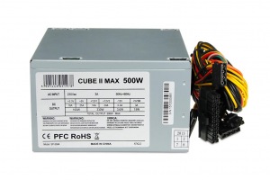 Obrzok PC zdroj I-BOX CUBE II ATX 500W 12 CM FAN - ZIC2500W12CMFA