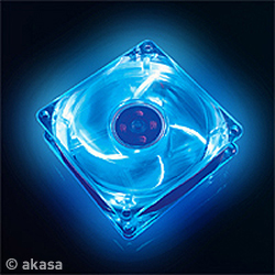 Obrzok AKASA LED Case FUN - 8cm vetrk - AK-170CB-4BLS