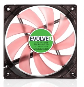 Obrzok EVOLVEO ventiltor 120mm - FAN_12_RED