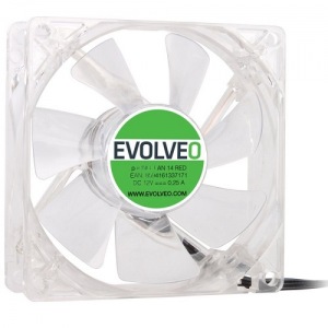 Obrzok EVOLVEO ventiltor 140mm - FAN_14_RED