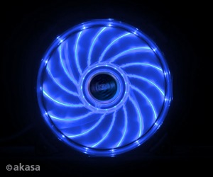 Obrzok pdavn ventiltor Akasa Vegas LED 12 cm modr - AK-FN091-BL