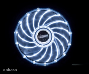 Obrzok pdavn ventiltor Akasa Vegas LED 12 cm bl - AK-FN091-WH