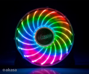 Obrzok pdavn ventiltor Akasa Vegas 7 LED 12 cm multi - AK-FN092