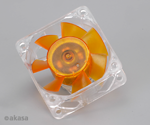 Obrzok ventiltor Akasa - 6 cm - Amber - ultra tich - AK-186-L2B