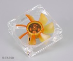 Obrzok produktu ventiltor Akasa - 8 cm - Amber - ultra tich