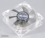 Obrzok produktu ventiltor Akasa - 8 cm - Smokey - tich