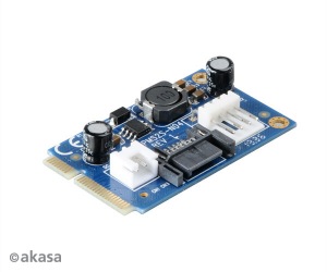 Obrzok AKASA adaptr mSATA na SATA - AK-PCCMSA-01