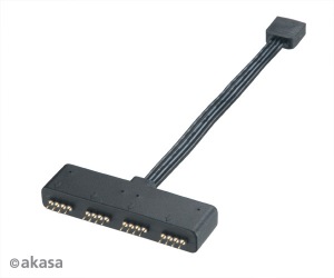 Obrzok AKASA - RGB LED splitter - AK-CBLD02-10BK