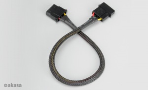 Obrzok AKASA - 4-pin molex - 30 cm prodluovac kabel - AK-CBPW02-30