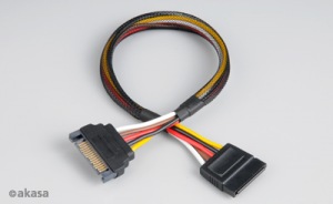 Obrzok Prodluovac napjec SATA 15pin kabel  - 30 cm - AK-CBPW04-30