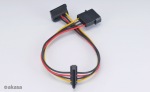 Obrzok produktu AKASA - 4-pin molex na 2x 15-pin Sata adaptr