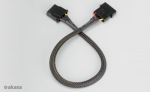 Obrzok produktu AKASA - 4-pin molex - 30 cm prodluovac kabel