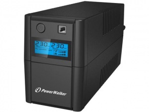 Obrzok Power Walker UPS Line-Interactive 850VA 2x 230V EU OUT - VI_850_SHL_FR