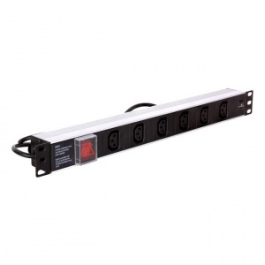 Obrzok Linkbasic power bar 1U for 19   rack cabinets - 6 outlets C13 - CFU06-H1-H1U-B-1.5