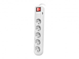 Obrzok Natec Surge protector 5 sockets (IEC CONNECTOR) 1.5m - NSP-0835