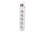 Obrzok produktu Natec Surge protector 5 sockets (IEC CONNECTOR) 1.5m,  white