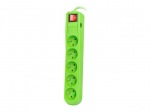 Obrzok produktu Natec Surge protector 5 sockets (IEC CONNECTOR) 1.5m,  green