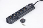 Obrzok produktu Energenie Remote controlled surge protector,  black,  1.8m