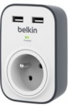 Obrzok produktu BELKIN SurgeStrip pep.ochrana, 1 zsuvka, 306J, 2USB