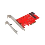 Obrzok produktu i-tec PCI-e 2x M.2 Card (PCI-E / SATA) with Low Profile