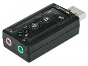 Obrzok Manhattan Sound card Hi-Speed USB virtual 3D 7.1 with volume control - 151429