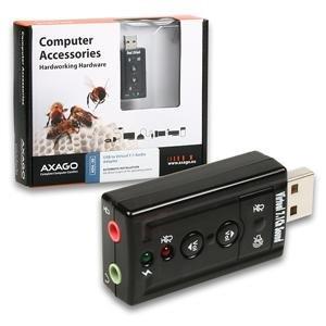 Obrzok AXAGO ADA-20 USB2.0 - virtual 7.1 audio MID adaptr - ADA-20