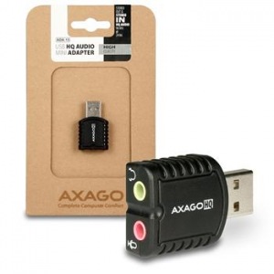 Obrzok AXAGON ADA-15 USB2.0 - stereo HQ audio MINI adaptr 24bit 96kHz - ADA-15