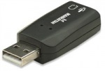 Obrzok produktu Manhattan, Hi-Speed USB 3-D sound adapter