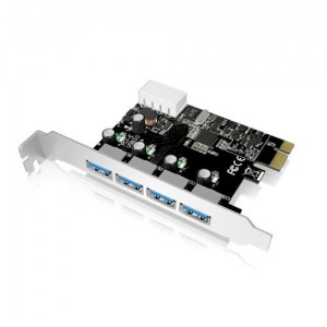 Obrzok IcyBox USB 3.0 PCI-E Expansion Card with 4x USB 3.0 port - IB-AC614a
