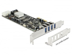 Obrzok Delock PCI Express x4 Card > 4 x external USB 3.0 Quad Channel - 