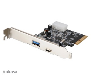 Obrzok AKASA PCIex USB 3.1 karta - AK-PCCU3-05