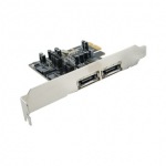 Obrzok produktu 4World radi PCI-E do eSATA II x2 + SATA II x2