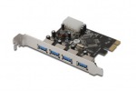 Obrzok produktu USB 3.0 PCI Express Add-on karta DIGITUS,  4-porty Chipset VL805