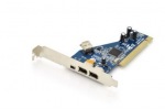 Obrzok produktu Digitus Add-On Card Firewire(400) PCI,  2x6pin. 1x4pin Int.,  1x6pin Ext. IEEE139a