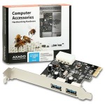 Obrzok produktu AXAGO PCI-Express adapter 2x USB3.0 Renesas + LP