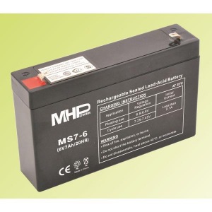 Obrzok Pb akumultor MHPower VRLA AGM 6V  - MS7-6