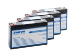 Obrzok produktu Bateriov kit AVACOM AVA-RBC34-KIT nhrada pro renovaci RBC34 (4ks bateri)