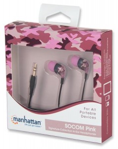 Obrzok Manhattan Stereo Earphones SOCOM Pink - 178303