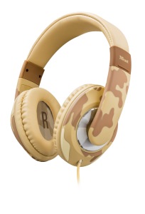 Obrzok nhlavn sada TRUST Sonin Kids Headphone - desert - 22204